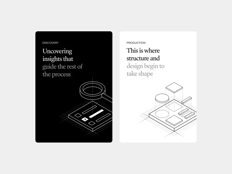 Cards black and white