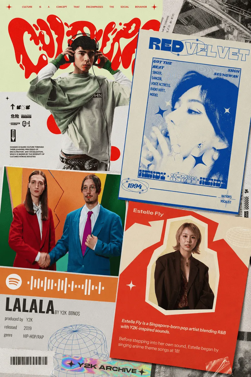 Y2K Spotify Posters