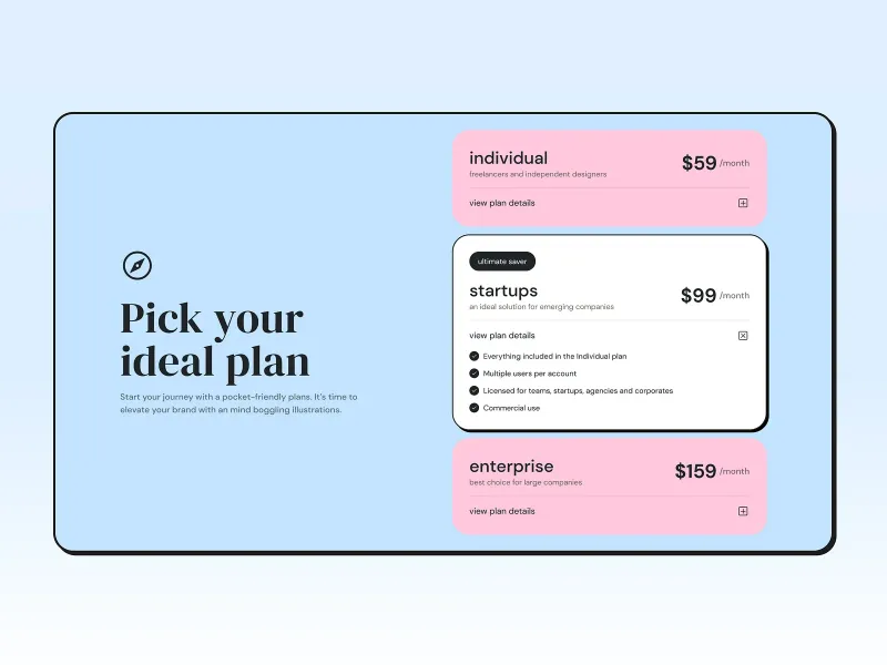 Ideal Plan table